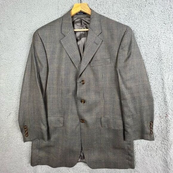 RALPH LAUREN MENS WOOL BLEND BLAZER GRAY TWWED SIZE 40R - Picture 1 of 11
